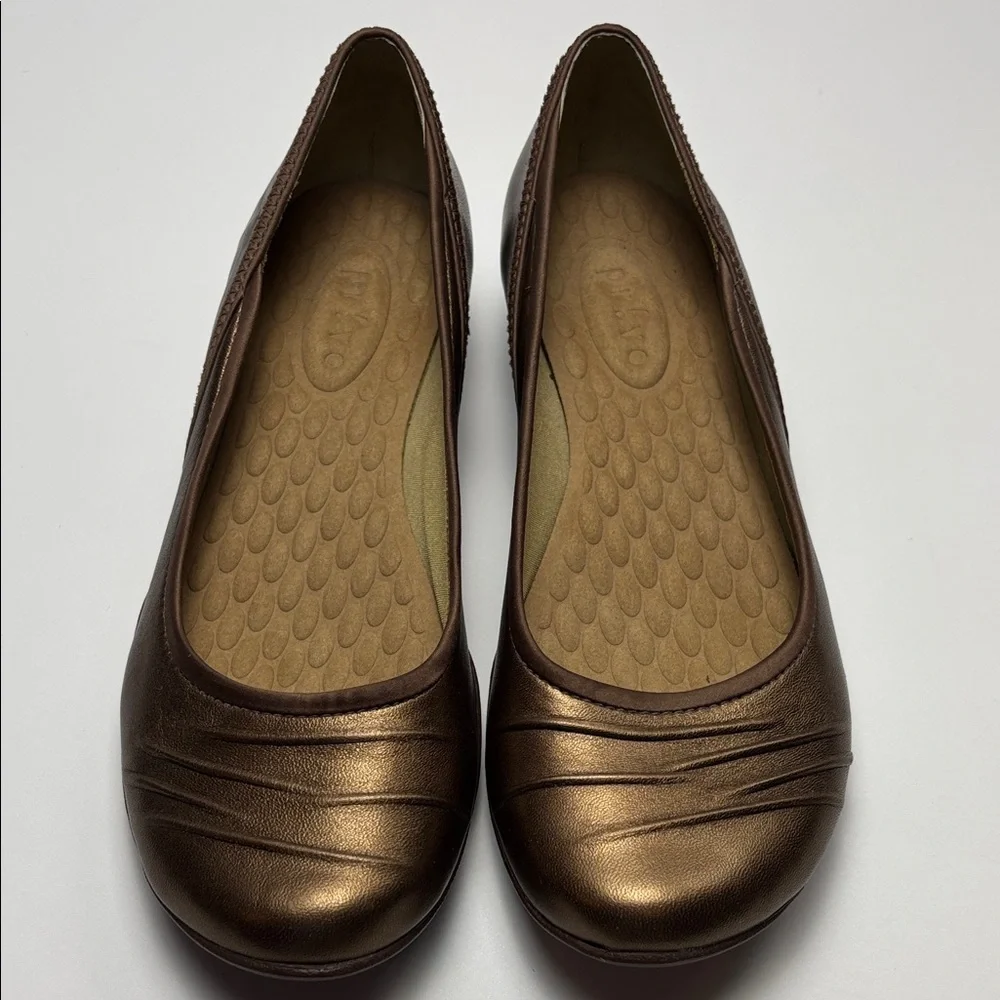 Clarks‎ Privo Women's 6.5 Metallic Bronze Ballet Flats #0266